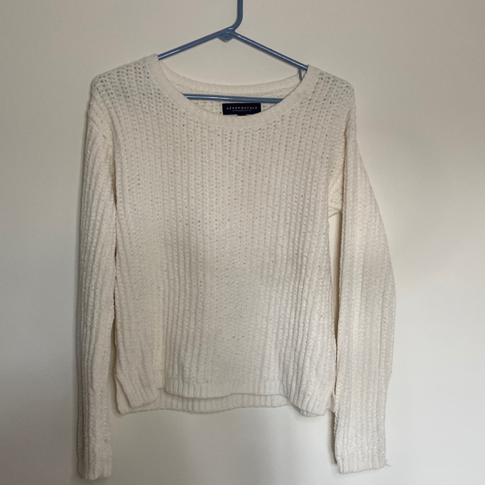 Aéropostale white kitted sweater